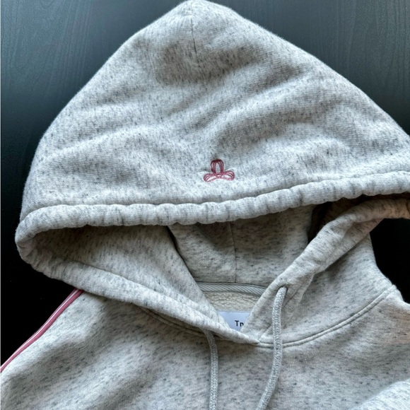 Selling Aritzia TNA hoodie in silver color. Size is XS. - Picture 2 of 3